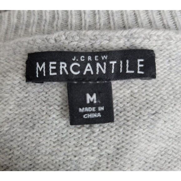 J Crew Mercantile Bell Sleeve Sweater Style J7850 Womens Gray Size Medium Twee - Picture 7 of 8
